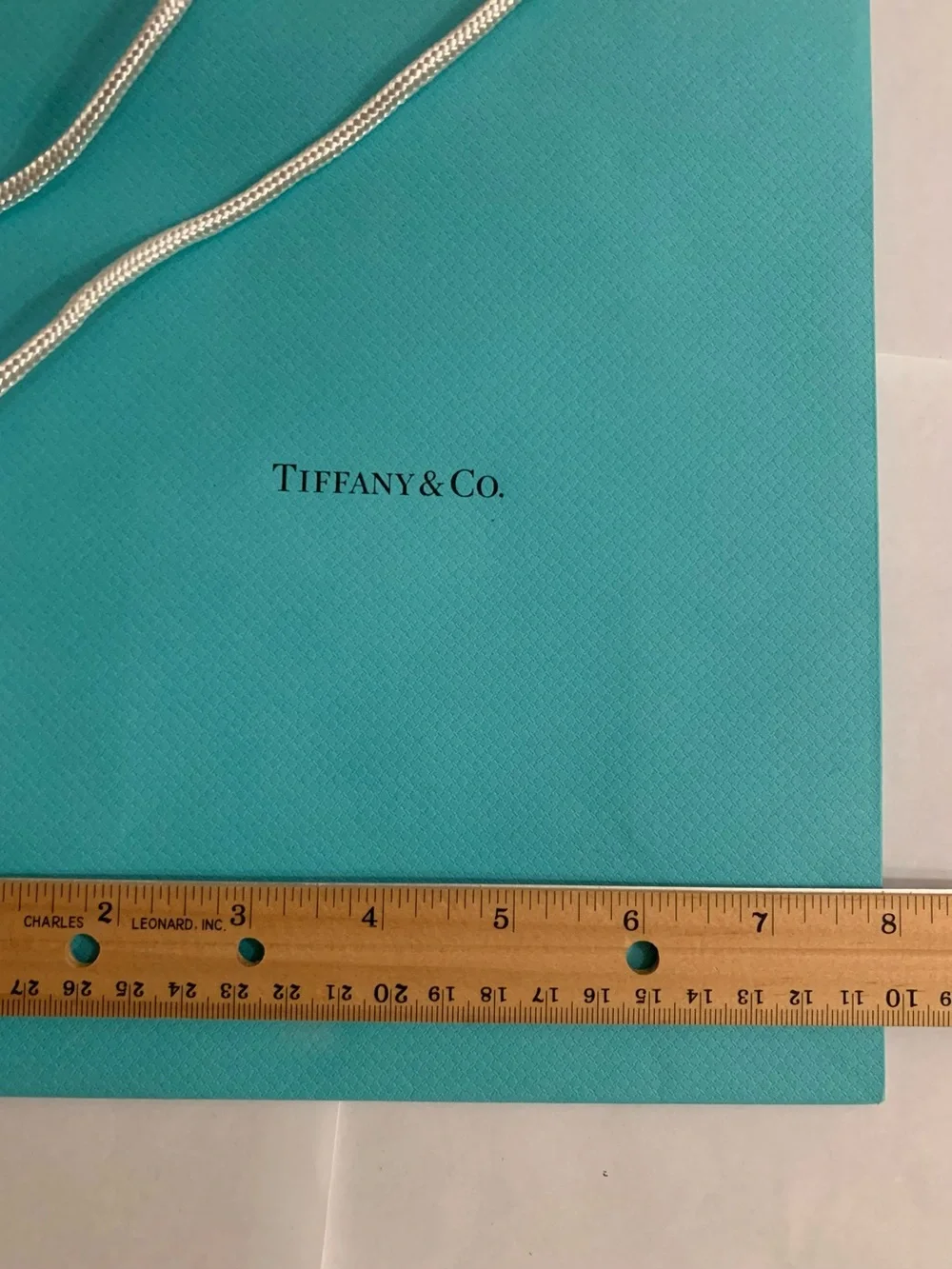 Authentic Tiffany & Co. Blue Shopping Gift Bag 9.75” x 8” x 4” NEW UNUSED